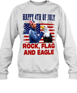 Charlie Kelly Rock Flag And Eagle 4th Of July Funny Patriotic Eagle Comedy Inspired American Flag Unisex Sweatshirt