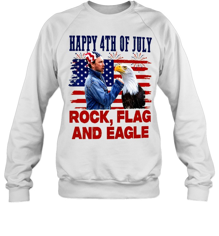 Charlie Kelly Rock Flag And Eagle 4th Of July Funny Patriotic Eagle Comedy Inspired American Flag Unisex Sweatshirt