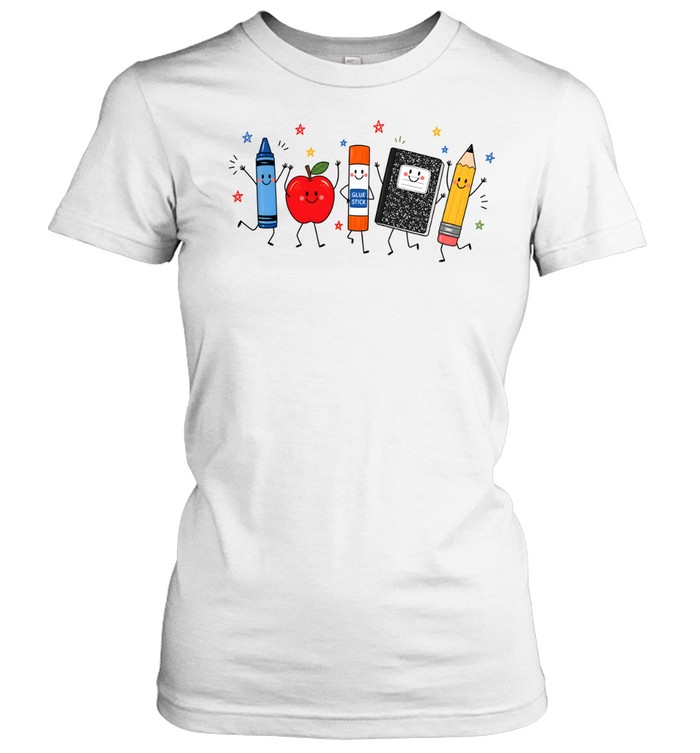 Cute School Supplies Classic Women's T-shirt