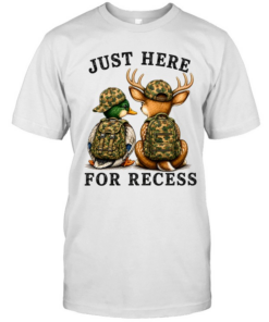Cute Woodland Duck Deer Back To School Classic Men's T-shirt