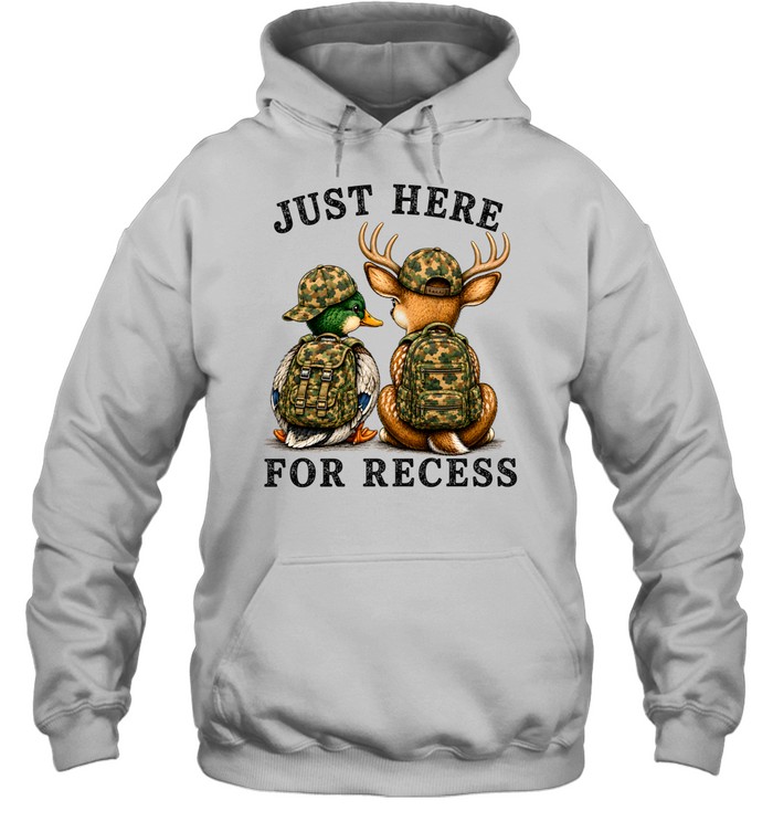 Cute Woodland Duck Deer Back To School Unisex Hoodie