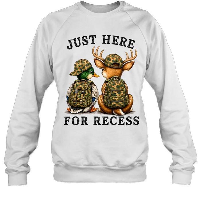 Cute Woodland Duck Deer Back To School Unisex Sweatshirt