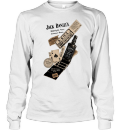 Daniel’s midnight pour summer roar Old No 7 1866 playing cards  Long Sleeved T-shirt