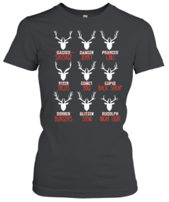 Dasher Dancer Prancer Vixen Moscato  Classic Women's T-shirt