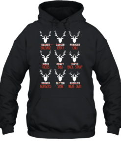 Dasher Dancer Prancer Vixen Moscato  Unisex Hoodie