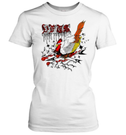 Dfts Rooster and Stars graphic streetwear Classic Women's T-shirt