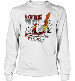 Dfts Rooster and Stars graphic streetwear Long Sleeved T-shirt