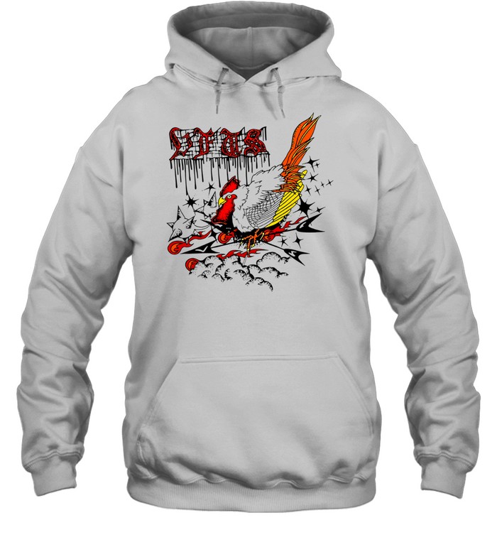 Dfts Rooster and Stars graphic streetwear Unisex Hoodie