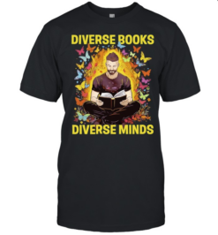 Diverse Books Diverse Minds reading book lover  Classic Men's T-shirt