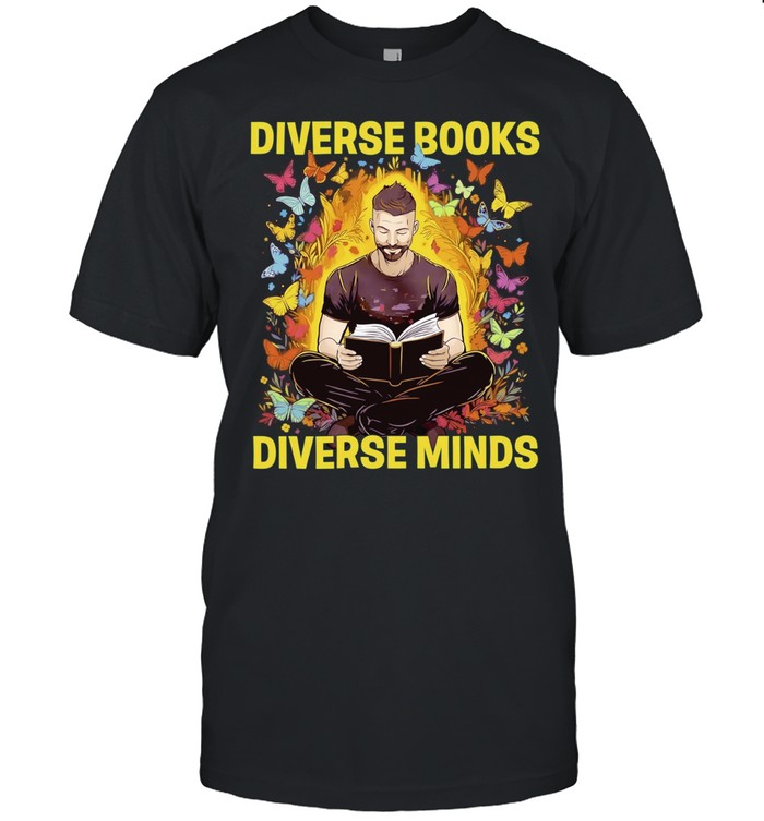 Diverse Books Diverse Minds reading book lover Classic Men's T-shirt