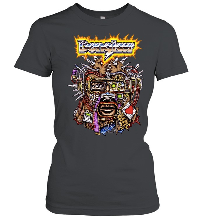 Dongkey Cybernetic Mask cyberpunk futuristic Classic Women's T-shirt