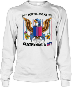 Eagle bisexual pride shield are you telling me this centennial is bi Long Sleeved T-shirt