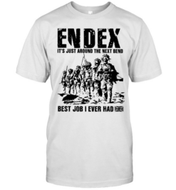 Endex It Is Just Around the Next Bend Best Job I Ever Had  Classic Men's T-shirt