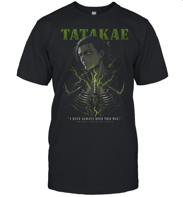 Eren Yeager Attack On Titan Tatakae Season 4 Classic Men's T-shirt