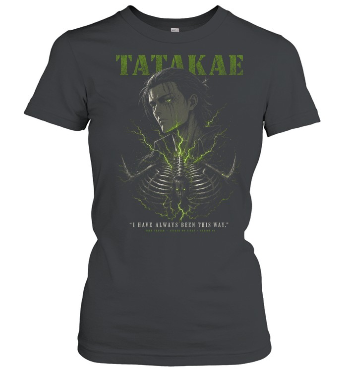 Eren Yeager Attack On Titan Tatakae Season 4 Classic Women's T-shirt