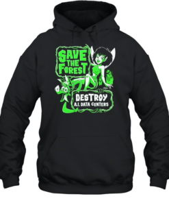 Fairy and goblin save the forest destroy AI data centers Unisex Hoodie