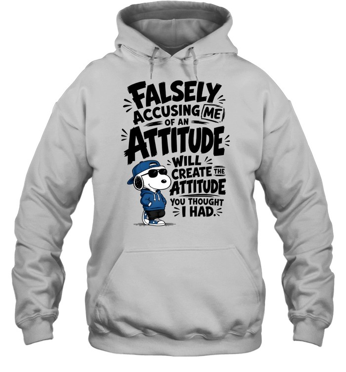 Falsely Accusing Me Of An Attitude Will Create The Attitude You Thought I Had Unisex Hoodie