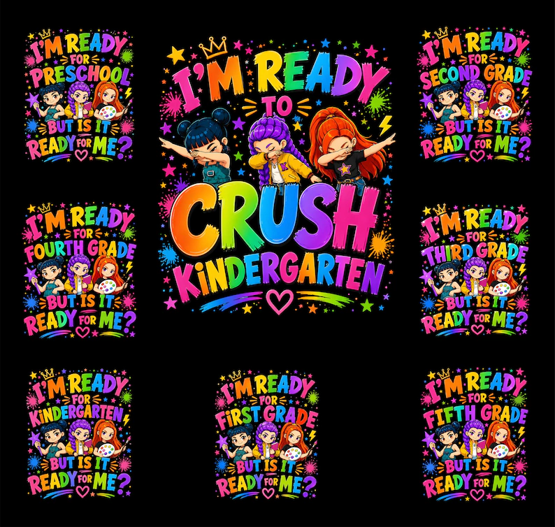 First Day of School Shirts for Preschool Through Fifth Grade