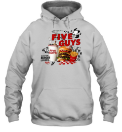 Five Guys built for burger lovers burger milkshake fries Unisex Hoodie