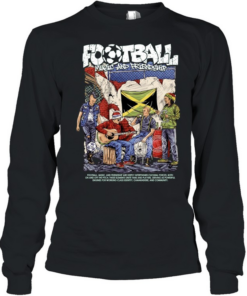 Football Music and Friendship soccer fans  Long Sleeved T-shirt