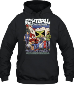 Football Music and Friendship soccer fans  Unisex Hoodie