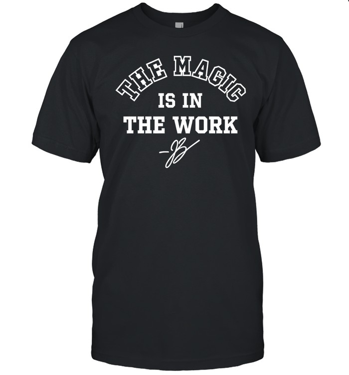 Funny Ben Stiller Jalen Brunson The Magic Is In The Work Signature Classic Men's T-shirt