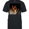 Funny Chicken Drinking Iced Coffee Urban Meme Classic Men's T-shirt