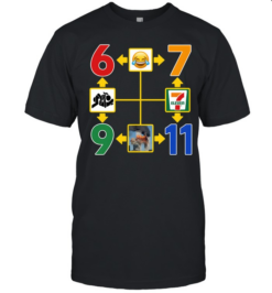 Funny Dark Humor Numbers Logic Chart  Classic Men's T-shirt