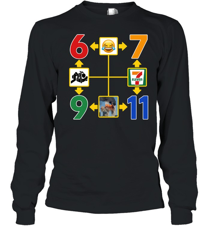 Funny Dark Humor Numbers Logic Chart Long Sleeved T-shirt