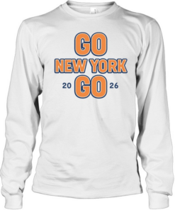 Go New York Go 20 26 New York Knicks Basketball Team Sports Long Sleeved T-shirt
