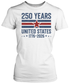 Good 250 Years 4th Of July 1176 2026 Patriotic Flag Retro  Classic Women's T-shirt
