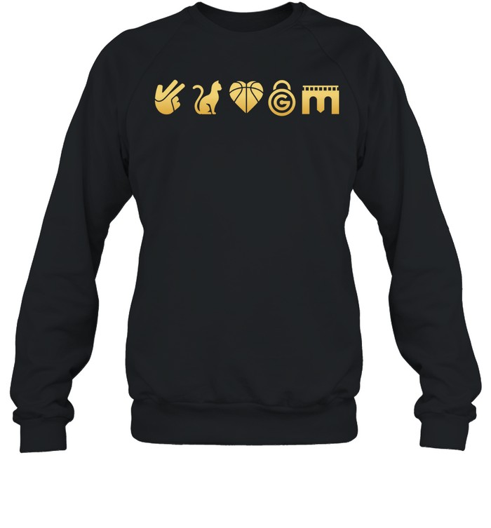 Good New York Knicks Five Symbols Cat Basketball Heart Garden Icons Row Unisex Sweatshirt