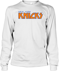 Good New York Knicks Kiss Logo Parody  Long Sleeved T-shirt