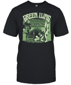 Green Lung Necropolitan Line zombies emerging from gate Classic Men's T-shirt