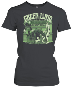 Green Lung Necropolitan Line zombies emerging from gate  Classic Women's T-shirt