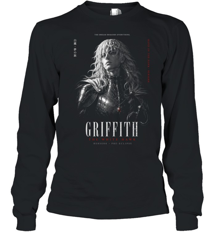 Griffith Berserk White Hawk Pre Eclipse Long Sleeved T-shirt