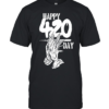Happy 420 Day Praying Hands cannabis marijuana Classic Men's T-shirt