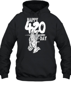 Happy 420 Day Praying Hands cannabis marijuana Unisex Hoodie