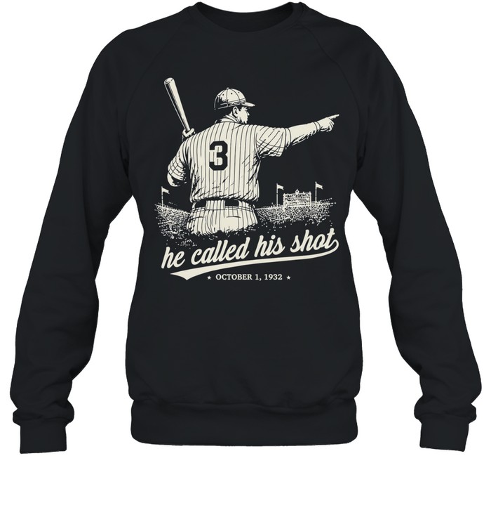 He called his shot baseball player 1932 Unisex Sweatshirt