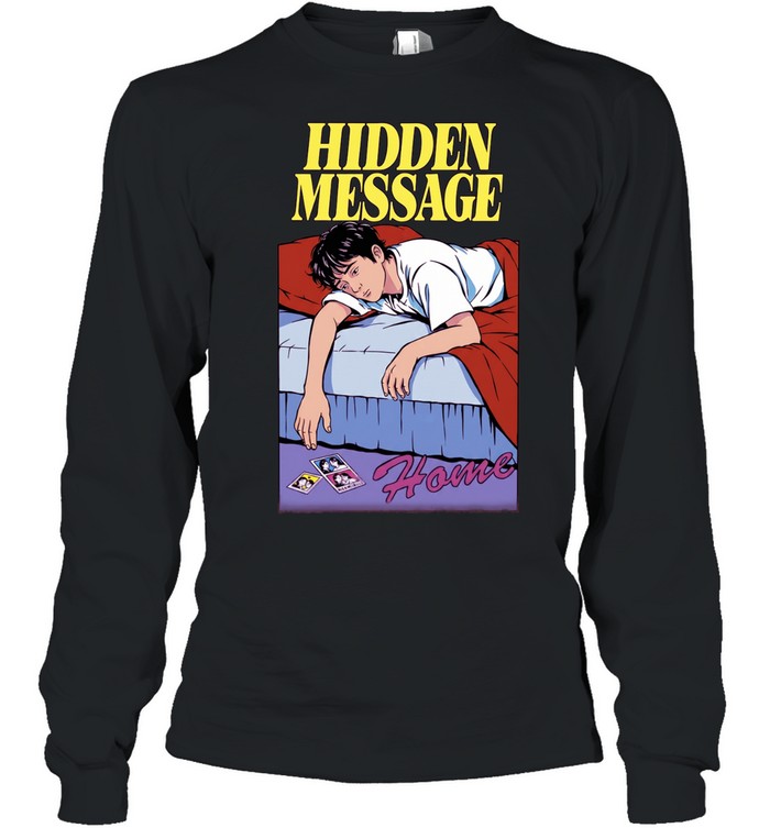 Hidden Message Home illustration art aesthetic Long Sleeved T-shirt