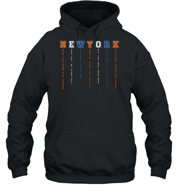 Hot New York Knicks Never Back Down Stay Focused Unisex Hoodie