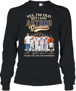 Houston Astros yes I’m old but I saw greatness Ryan Biggio Bagwell Beltran  Long Sleeved T-shirt