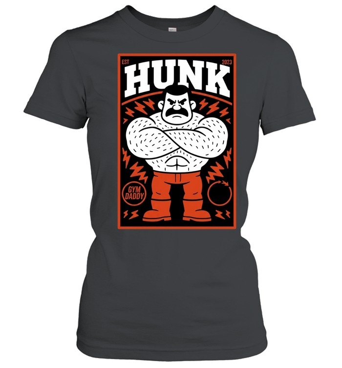 Hunk Est 2023 Gym Daddy bodybuilder muscle man Classic Women's T-shirt