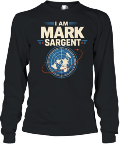I Am Mark Sargent Flat Earth Map Conspiracy Theory Long Sleeved T-shirt