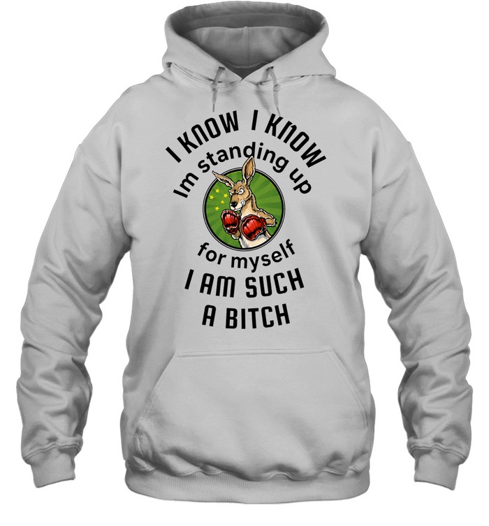 I Know I Know I Am Standing Up for Myself I Am Such a Bitch Unisex Hoodie