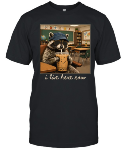 I Live Here Now Raccoon Classic Men's T-shirt