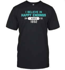 I believe in happy endings 1892 teal badge  Classic Men's T-shirt