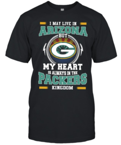 I may live in Arizona but My heart is always in the packers kingdom Classic Men's T-shirt