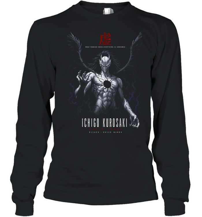Ichigo Kurosaki Bleach Vasto Lorde Hollow Long Sleeved T-shirt