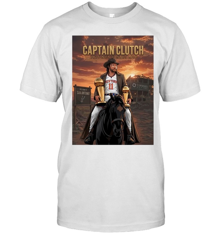 Jalen Brunson Captain Clutch 2026 Finals Mvp Poster Classic Men's T-shirt